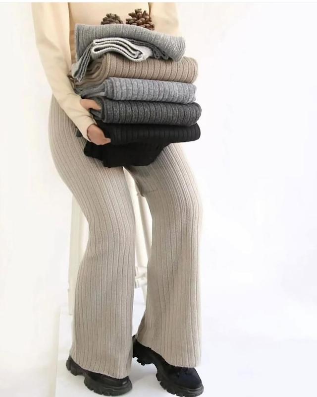 شلوار بافت ساده