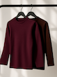 بلوزکبریتی آستین بلند(قهوه ای و چری)