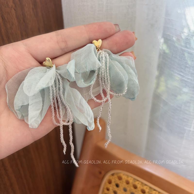 گوشواره حریر قلب