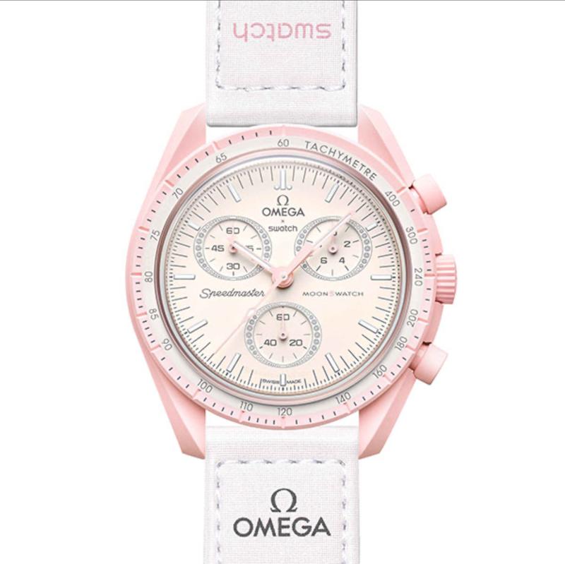 ساعت امگا سواچ ونوس صورتی  Omega Swatch to Venus
