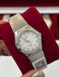 ساعت امگا کانسلیشن زنانه دورنگین فول سیلور ایندکس نگین   Omega Constellation silver  diamonds
