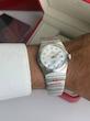ساعت امگا کانسلیشن مردانه نقره ای ایندکس نگین  Omega Constellation silver  