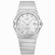 ساعت امگا کانسلیشن مردانه نقره ای ایندکس نگین  Omega Constellation silver  