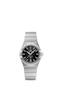 ساعت امگا کانسلیشن زنانه نقره ای صفحه مشکی ایندکس نگین   Omega Constellation Silver