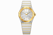ساعت امگا کانسلیشن زنانه دورنگ طلایی تقویم دار    Omega Constellation SilverGold