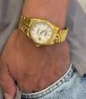 ساعت رولکس دیت جاست مردانه تمام طلایی صفحه سفید ایندکس نگین   Rolex Datejust Gold