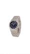 ساعت اودمار پیگه AP دورنگین زنانه نقره ای صفحه سرمه ای  ‏Audemars Piguet Royal Oak  Diamonds