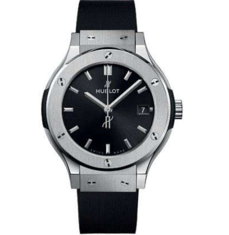 ساعت هابلوت تک موتوره مردانه نقره ای Hublot Silver