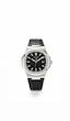 ساعت پتک فیلیپ ناتیلوس مردانه نقره ای  بند چرم مشکی  Patek Philippe Nautilus