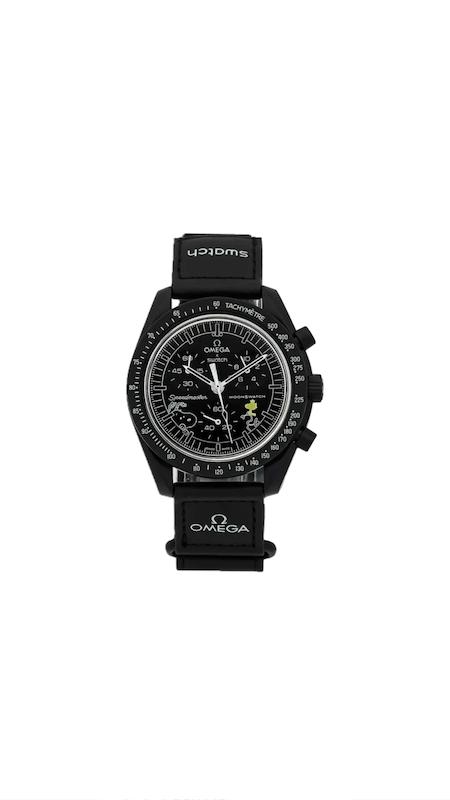 ساعت امگا سواچ ماه مشکی اسنوپی  Omega Swatch to  the Moon Black