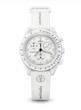 ساعت امگا سواچ ماه سفید نیو با بند رابر  Omega Swatch to the Moon