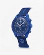 ساعت امگا سواچ نپتون کاربنی  بند رابر Omega Swatch to Neptune