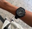 ساعت امگا سواچ ماه مشکی نیو با بند رابر Omega Swatch to the Moon