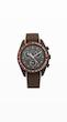 ساعت امگا سواچ قهوه ای بند رابر Omega Swatch    Mission to the Desert