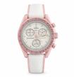 ساعت امگا سواچ ونوس صورتی بند رابر سرامیک  Omega Swatch to Venus