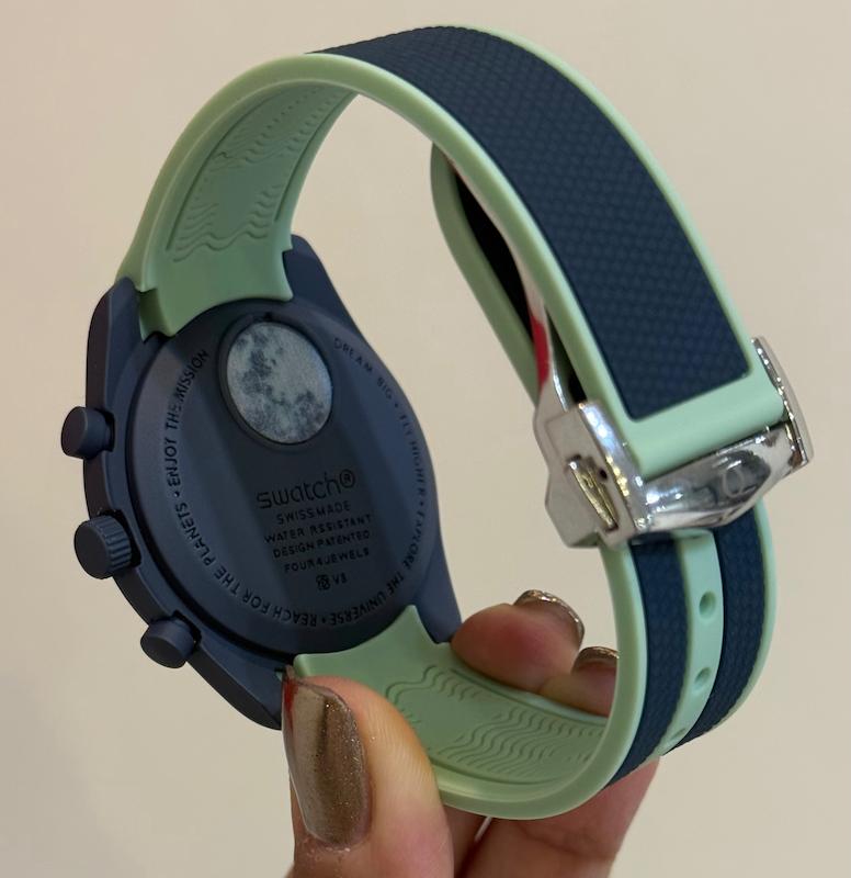 ساعت امگا سواچ میدنایت بند رابر سرامیک  Omega Swatch to