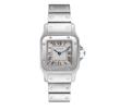 ساعت کارتیر سانتوس فلزی زنانه نقره ای صفحه سفید   Cartier Santos metal