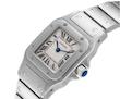 ساعت کارتیر سانتوس فلزی زنانه نقره ای صفحه سفید   Cartier Santos metal