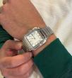 ساعت کارتیر سانتوس فلزی مردانه نقره ای صفحه سفید   Cartier Santos metal