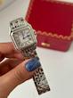 ساعت کارتیر پنتر زنانه نقره ای صفحه سفید Cartier panthere