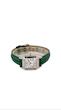 ساعت کارتیر سانتوس دومونت مردانه سیلور بند چرم سبز Cartier Santos Dumont