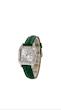 ساعت کارتیر سانتوس دومونت مردانه سیلور بند چرم سبز Cartier Santos Dumont