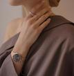 ساعت دنیل ولینگتون حصیری زنانه رزگلد صفحه مشکی   Daniel Wellington Rosegold