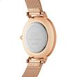 ساعت دنیل ولینگتون حصیری زنانه رزگلد صفحه مشکی   Daniel Wellington Rosegold