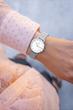 ساعت دنیل ولینگتون حصیری زنانه نقره ای صفحه سفید   Daniel Wellington Silver