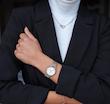 ساعت دنیل ولینگتون حصیری زنانه نقره ای صفحه سفید   Daniel Wellington Silver
