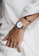 ساعت دنیل ولینگتون حصیری مردانه نقره ای صفحه سفید   Daniel Wellington Silver