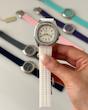 ساعت پتک فیلیپ آکوانا زنانه سیلور سفید دورنگین  Patek  ‏Philippe Aquanaut
