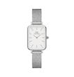 ساعت دنیل ولینگتون حصیری زنانه نقره ای صفحه مستطیل سفید  Daniel Wellington Silver