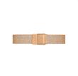 ساعت دنیل ولینگتون حصیری زنانه رزگلد صفحه مستطیل مشکی  Daniel Wellington Rosegold