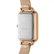 ساعت دنیل ولینگتون حصیری زنانه رزگلد صفحه مستطیل سبز  Daniel Wellington Rosegold
