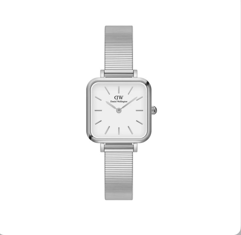 ساعت دنیل ولینگتون مربعی زنانه سیلور صفحه سفید  Daniel Wellington Silver