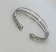 دستبند زنانه نقره ای نگین دار ‏ Silver Bracelet
