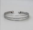دستبند زنانه نقره ای نگین دار ‏ Silver Bracelet