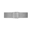 ست ساعت دنیل ولینگتون حصیری زنانه نقره ای صفحه سفید اندکس نگین  با دستبند Daniel Wellington Silver