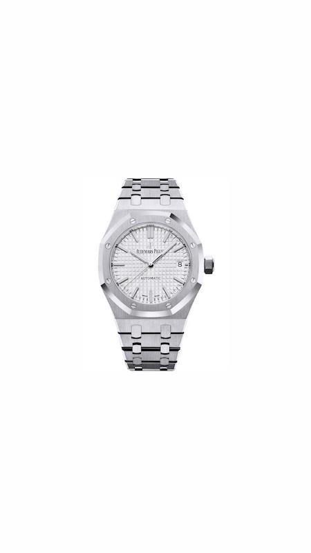 ساعت اودمار پیگه AP زنانه نقره ای صفحه سفید  ‏ ‏Audemars Piguet Royal Oak 