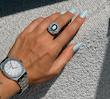 ساعت اودمار پیگه AP زنانه نقره ای صفحه سفید  ‏ ‏Audemars Piguet Royal Oak 