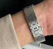 ساعت اودمار پیگه AP مردانه نقره ای صفحه مشکی  ‏ ‏Audemars Piguet Royal Oak 