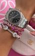 ساعت اودمار پیگه AP زنانه نقره ای صفحه مشکی  ‏ ‏Audemars Piguet Royal Oak 