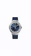 ساعت هابلوت دورنگین زنانه نقره ای بند سرمه ای Hublot Diamonds silver