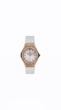 ساعت هابلوت دورنگین زنانه رزگلد بند سفید Hublot Diamonds Rosegold
