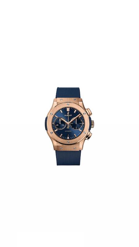 ساعت هابلوت سه موتوره مردانه رزگلد سرمه ای(کرنوگراف) Hublot Diamonds Rosegold