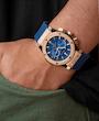 ساعت هابلوت سه موتوره مردانه رزگلد سرمه ای(کرنوگراف) Hublot Diamonds Rosegold