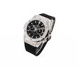 ساعت هابلوت سه موتوره مردانه نقره ای مشکی (کرنوگراف) Hublot Diamonds Silver