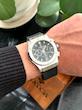 ساعت هابلوت سه موتوره مردانه نقره ای مشکی (کرنوگراف) Hublot Diamonds Silver