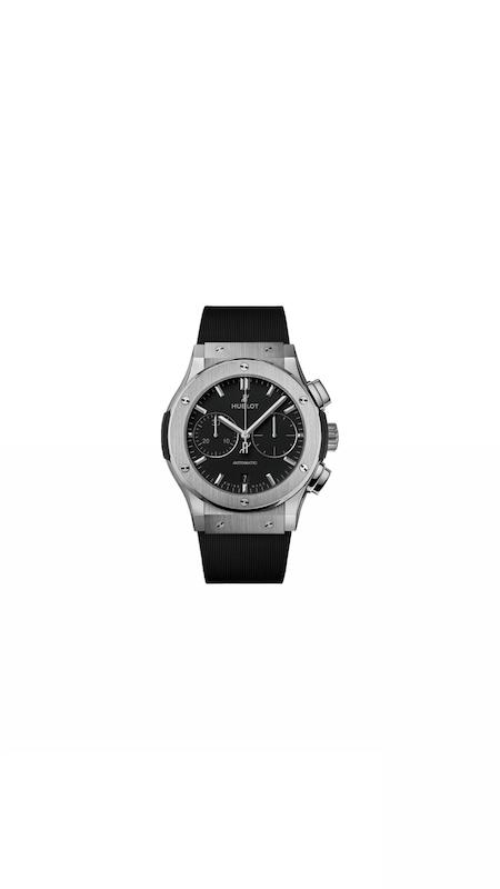 ساعت هابلوت سه موتوره مردانه نقره ای مشکی (کرنوگراف) Hublot Diamonds Silver